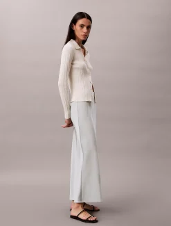 Calvin Klein A-Linien-Maxirock aus Satin^Damen Kleider & Röcke