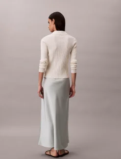 Calvin Klein A-Linien-Maxirock aus Satin^Damen Kleider & Röcke