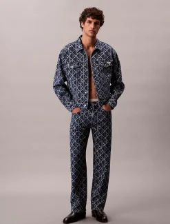 Calvin Klein Allover Logo 90's Straight Jeans^Herren Passform-guide Für Denims|Baggy