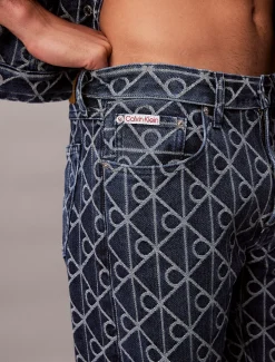 Calvin Klein Allover Logo 90's Straight Jeans^Herren Passform-guide Für Denims|Baggy