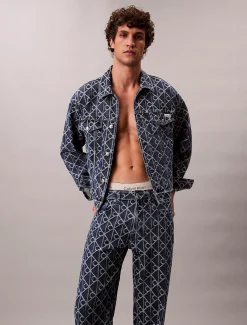 Calvin Klein Allover Logo 90's Straight Jeans^Herren Passform-guide Für Denims|Baggy