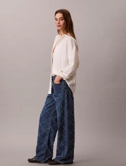 Calvin Klein Allover Monogram Low Rise Baggy Jeans^Damen High Rise Skinny|Relaxed Boot