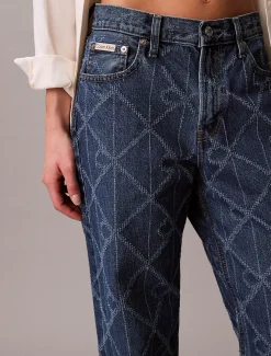 Calvin Klein Allover Monogram Low Rise Baggy Jeans^Damen High Rise Skinny|Relaxed Boot