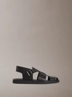 Calvin Klein Alonso – Fischer-Sandalen aus Leder^Herren SandalenFrisch Eingetroffen
