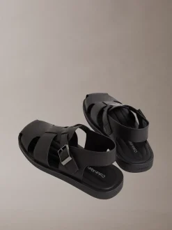 Calvin Klein Alonso – Fischer-Sandalen aus Leder^Herren SandalenFrisch Eingetroffen