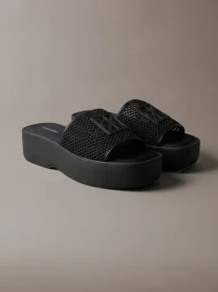 Calvin Klein Amelia - Mesh Plateau-Slippers^Damen SandalenFrisch Eingetroffen