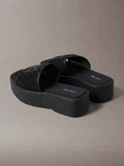 Calvin Klein Amelia - Mesh Plateau-Slippers^Damen SandalenFrisch Eingetroffen