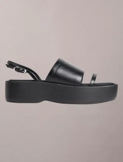 Calvin Klein Amelia – Plateau-Sandalen aus Leder^Damen SandalenFrisch Eingetroffen