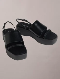 Calvin Klein Amelia – Plateau-Sandalen aus Leder^Damen SandalenFrisch Eingetroffen