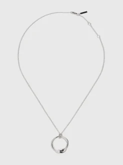 Calvin Klein Anhänger-Halskette mit gedrehtem Kreis^Damen Uhren & Schmuck