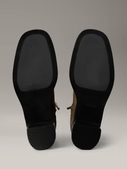 Calvin Klein Ankle Boots aus Wildleder mit Reißverschluss und quadratischer Spitze^Damen Boots