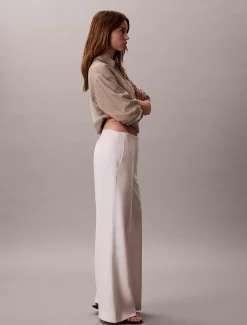 Calvin Klein Anzughose aus Lyocell und Leinen^Damen Hosen & Shorts