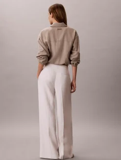 Calvin Klein Anzughose aus Lyocell und Leinen^Damen Hosen & Shorts