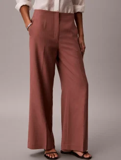 Calvin Klein Anzughose aus Lyocell und Leinen^Damen Hosen & Shorts