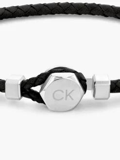 Calvin Klein Armband aus geflochtenem Leder^Herren Uhren & Schmuck