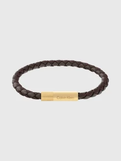 Calvin Klein Armband aus geflochtenem Leder^Herren Uhren & Schmuck