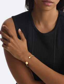 Calvin Klein Armband aus veretem Stahl mit kugelförmigen Enden^Damen Uhren & Schmuck