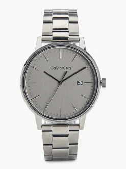 Calvin Klein Armbanduhr aus ionenplattiertem grauem Stahl^Herren Uhren & Schmuck