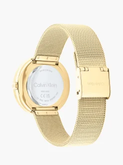 Calvin Klein Armbanduhr aus Kristall mit gedrehter Lünette^Damen Uhren & Schmuck
