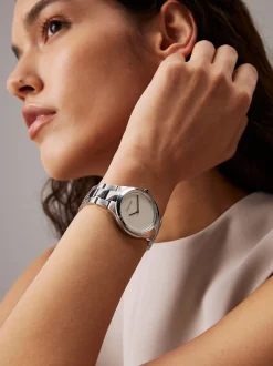 Calvin Klein Armbanduhr mit Kristalllünette^Damen Uhren & Schmuck