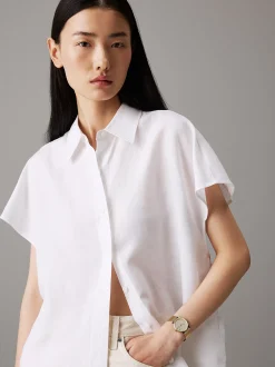 Calvin Klein Armbanduhr mit linearem Zifferblatt und Mesh-Armband^Damen Uhren & Schmuck