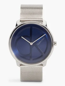 Calvin Klein Armbanduhr mit Mesh und Monogramm-Logo^Damen Uhren & Schmuck|Uhren & Schmuck