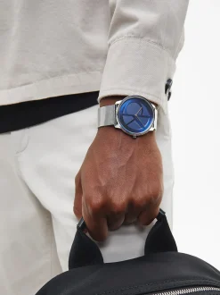 Calvin Klein Armbanduhr mit Mesh und Monogramm-Logo^Damen Uhren & Schmuck|Uhren & Schmuck