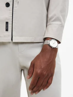 Calvin Klein Armbanduhr mit Mesh und Monogramm-Logo^Damen Uhren & Schmuck|Uhren & Schmuck