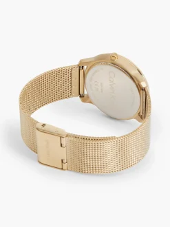 Calvin Klein Armbanduhr mit Mesh und Monogramm-Logo^Damen Uhren & Schmuck|Uhren & Schmuck