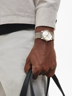 Calvin Klein Armbanduhr mit Mesh und Monogramm-Logo^Damen Uhren & Schmuck|Uhren & Schmuck