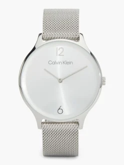 Calvin Klein Armbanduhr mit Mesh-Riemen und minimalistischem Zifferblatt^Damen Uhren & Schmuck