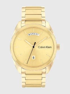 Calvin Klein Armbanduhr mit Sonnenschliff-Zifferblatt^Herren Uhren & Schmuck