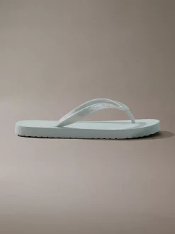 Calvin Klein Arwa - Metallic-Flip-Flops mit Perlglanz^Damen Slippers