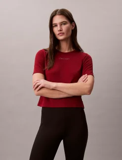 Calvin Klein Atmungsaktives Performance-Gym-T-Shirt^Damen Tops & T-shirts|T-shirts & Tops