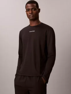 Calvin Klein Atmungsaktives, schnell trocknendes Gym-T-Shirt mit langen Ärmeln^Herren Tops & T-shirts|T-shirts