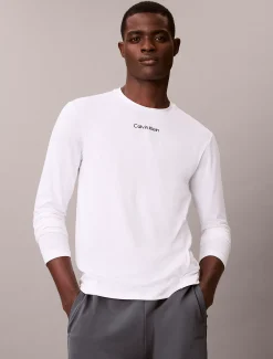 Calvin Klein Atmungsaktives, schnell trocknendes Gym-T-Shirt mit langen Ärmeln^Herren Tops & T-shirts|T-shirts