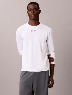 Calvin Klein Atmungsaktives, schnell trocknendes Gym-T-Shirt mit langen Ärmeln^Herren Tops & T-shirts|T-shirts