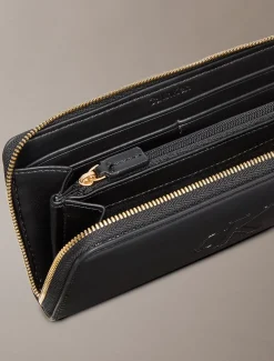 Calvin Klein Auffälliges längliches Reißverschluss-Portemonnaie mit Monogramm^Damen Geldbörsen & Etuis