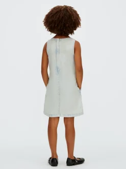 Calvin Klein Ausgestelltes Denim-Kleid^Kinder Kleider & Röcke|Kleidung