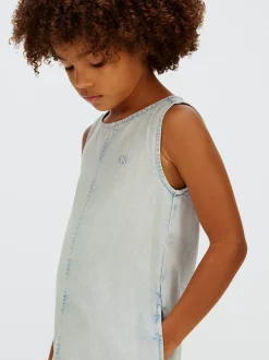 Calvin Klein Ausgestelltes Denim-Kleid^Kinder Kleider & Röcke|Kleidung