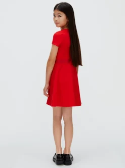 Calvin Klein Ausgestelltes Kleid aus Punto Milano^Kinder Kleider & Röcke|Kleidung