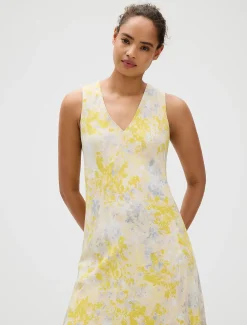 Calvin Klein Ausgestelltes Print-Kleid aus Viskose^Damen Kleider & Röcke