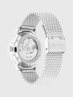 Calvin Klein Automatikuhr mit Skelett-Zifferblatt - CK Iconic^Damen Uhren & Schmuck|Uhren & Schmuck