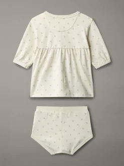 Calvin Klein Baby-Kleid mit Logo^Kinder Babykleidung