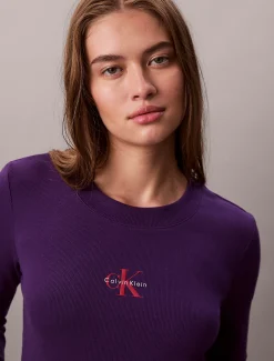 Calvin Klein Baby-Langarmshirt mit Monologo^Damen T-shirts & Tops