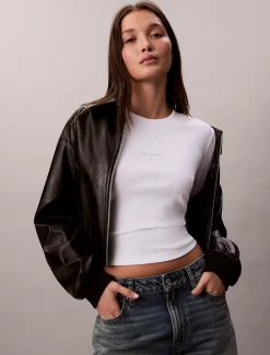 Calvin Klein Baby-Langarmshirt mit Monologo^Damen T-shirts & Tops