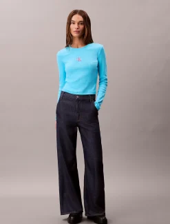 Calvin Klein Baby-Langarmshirt mit Monologo^Damen T-shirts & Tops