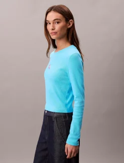 Calvin Klein Baby-Langarmshirt mit Monologo^Damen T-shirts & Tops