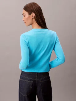 Calvin Klein Baby-Langarmshirt mit Monologo^Damen T-shirts & Tops