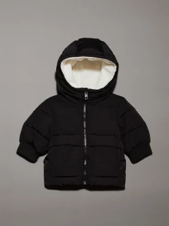 Calvin Klein Baby-Steppjacke mit Kapuze^Kinder Babykleidung